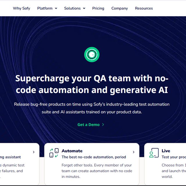 Sofy.ai website