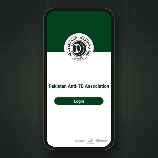 Pakistan Anti-TB Association app login screen